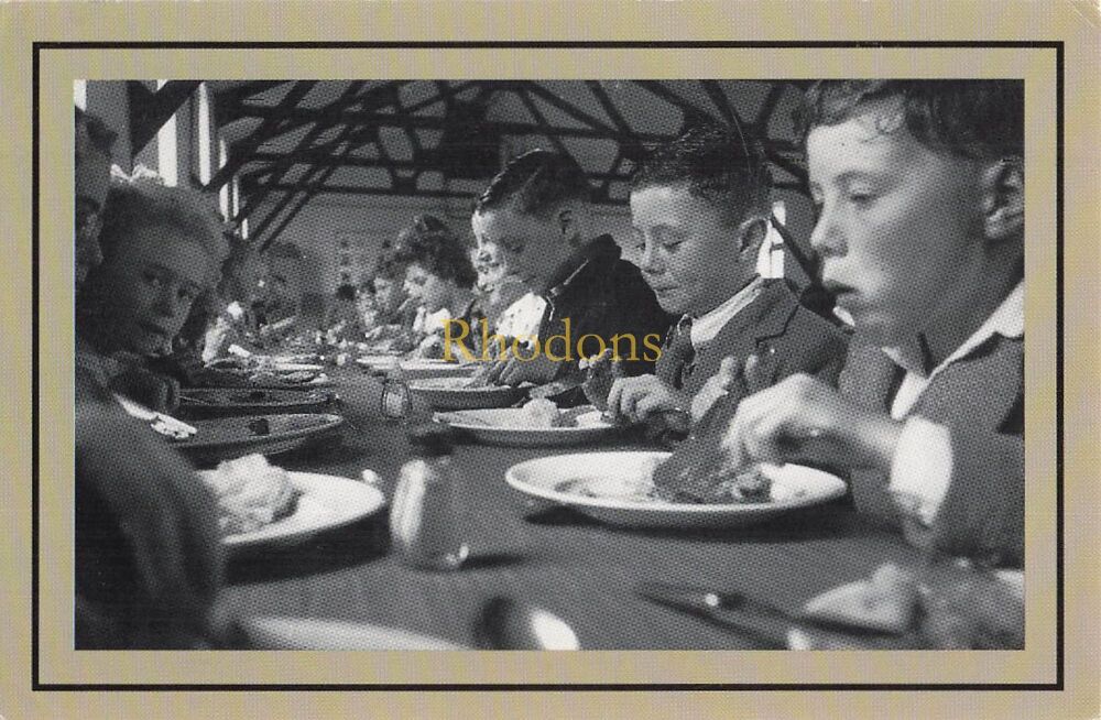 Social History-London County Council School, Rotherhithe, 1937-From The Nostalgia Postcard Collectors Club 1992 Set #58