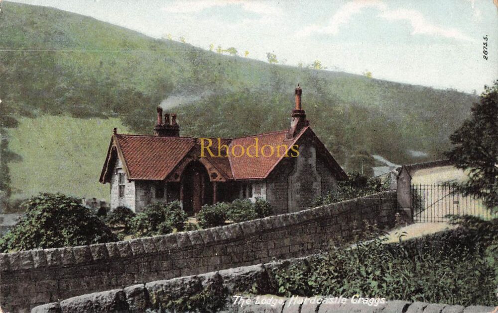 Yorkshire Postcard-The Lodge, Hardcastle Craggs, Hebden Bridge-Early 1900s