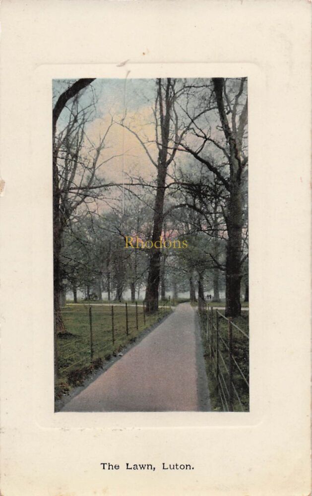 Bedfordshire Postcards-The Lawn, Luton, Beds-Early 1900s View-Marston Series | Mrs HOPEWELL, Loughborough 1909