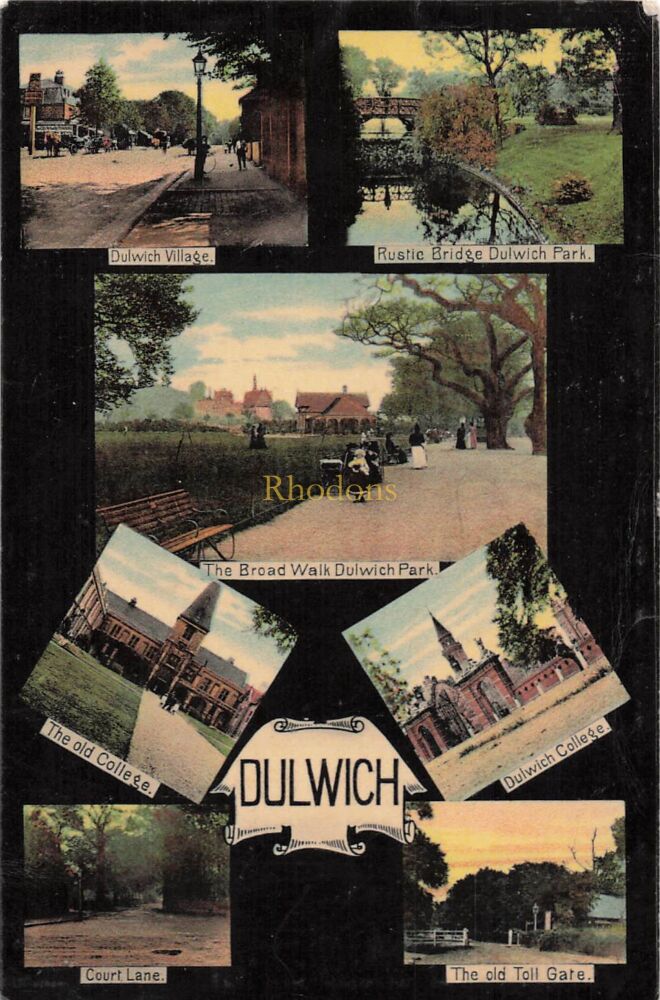 London Postcard-Dulwich Early 1900s Multiview-Local Publisher W A Symcox