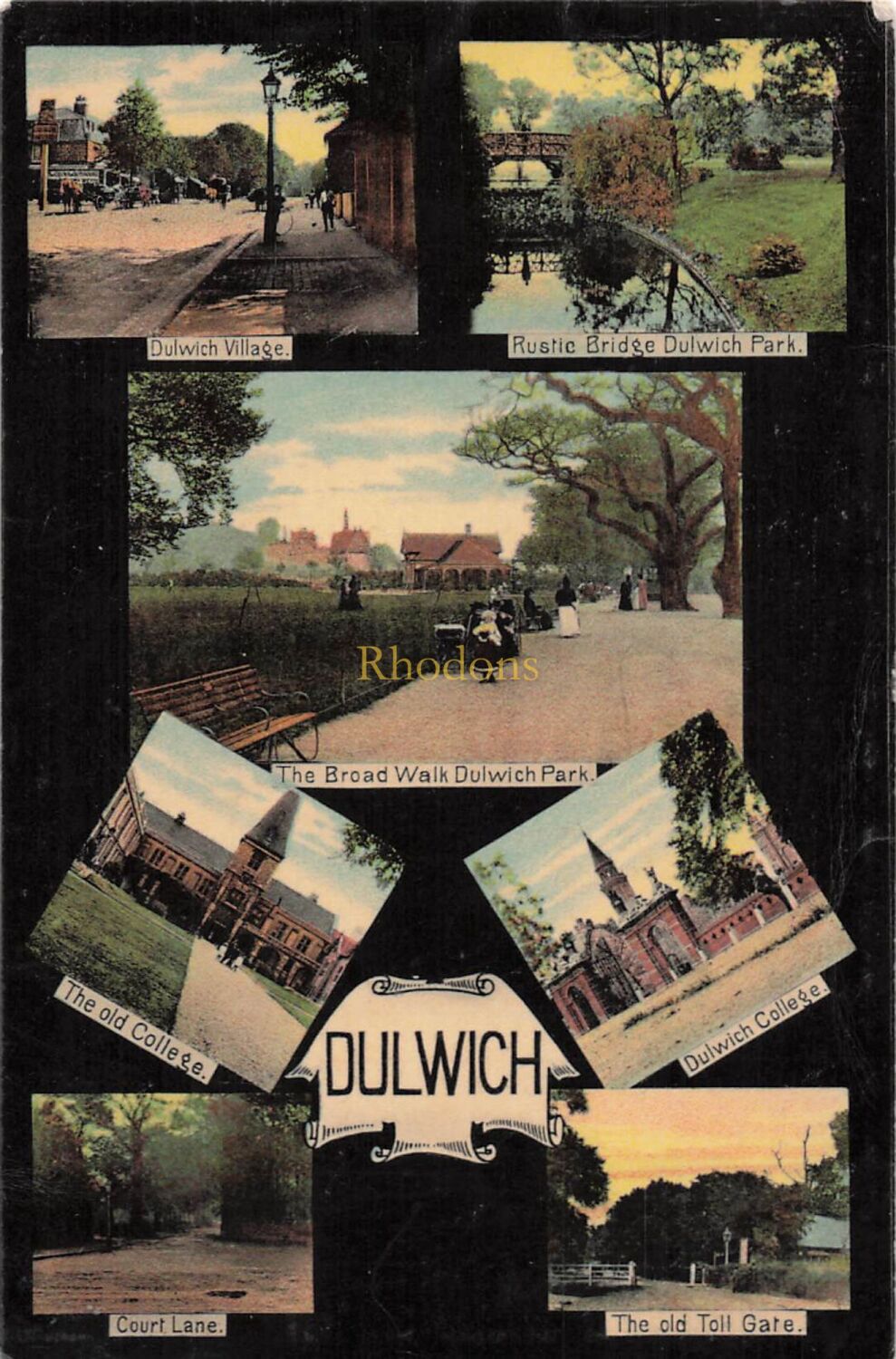 London Postcard-Dulwich Early 1900s Multiview-Local Publisher W A Symcox