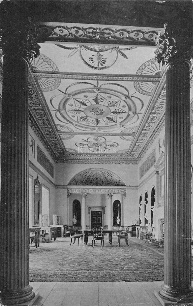 London Postcard-Syon House, Brentford-The State Dining Room-Early 1900s View