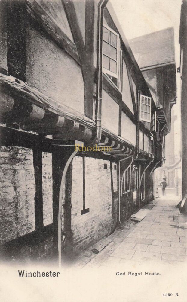 Hampshire Postcard-God Begot House,Winchester, Hants-Early 1900s-Peacock Brand