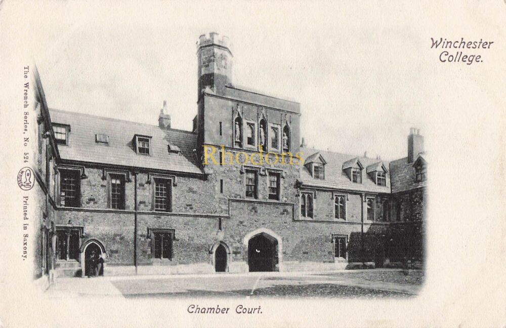 Hampshire Postcard-Winchester College-Chamber Court-Early 1900s Wrench Series