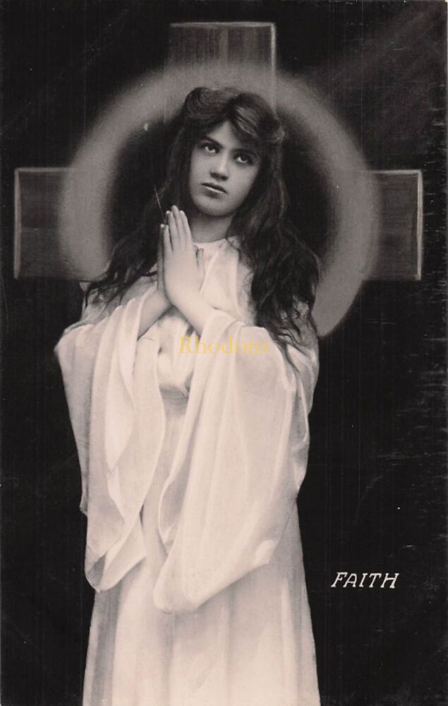 Vintage Religious Postcard-Faith-Early 1900s Wildt & Kray, London Series No 658