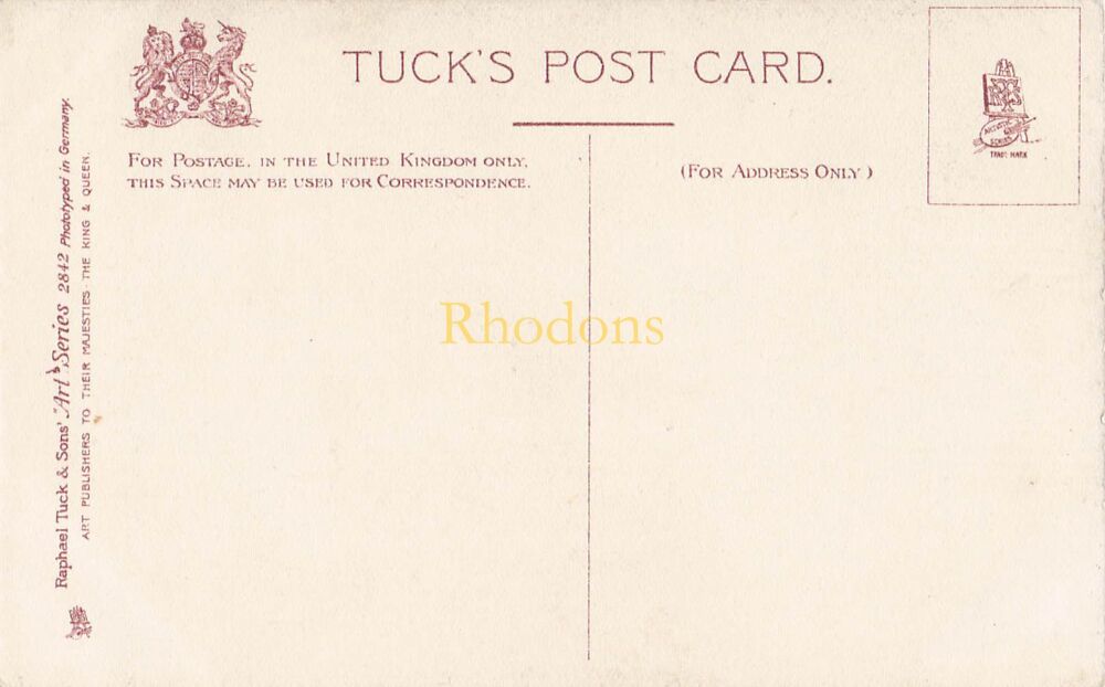 With Best Easter Wishes-Early 1900s Tucks Art Series (# 2842)-Religion, Faith Postcard
