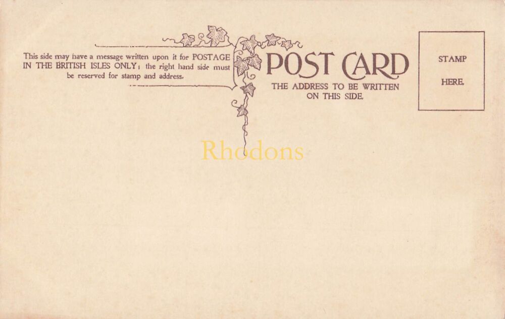 Pierrot and Columbine-Declaration-Early 1900s C W Faulkner Postcard-After Florence Hardy Illustration