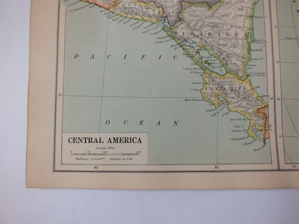 1930s Map of Central America and South America in the 17th Century-Cassells New Atlas (5th Edition) Sheet #139