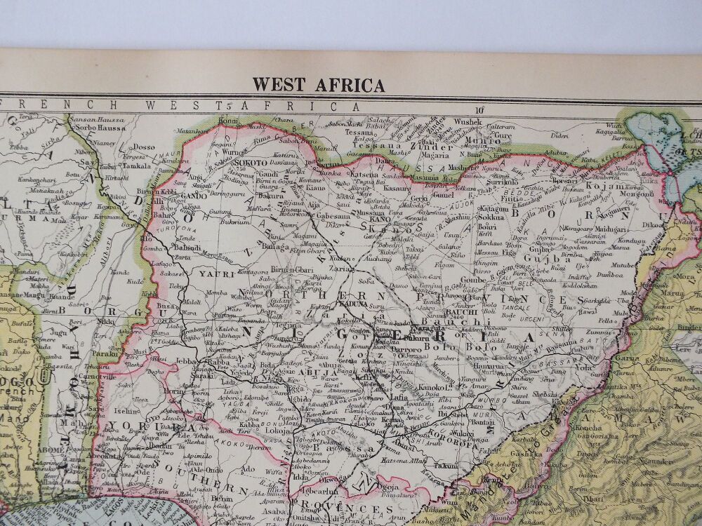 1930s Atlas Map Sheet-West Africa-Cassells New Atlas (5th Edition) Sheets #112