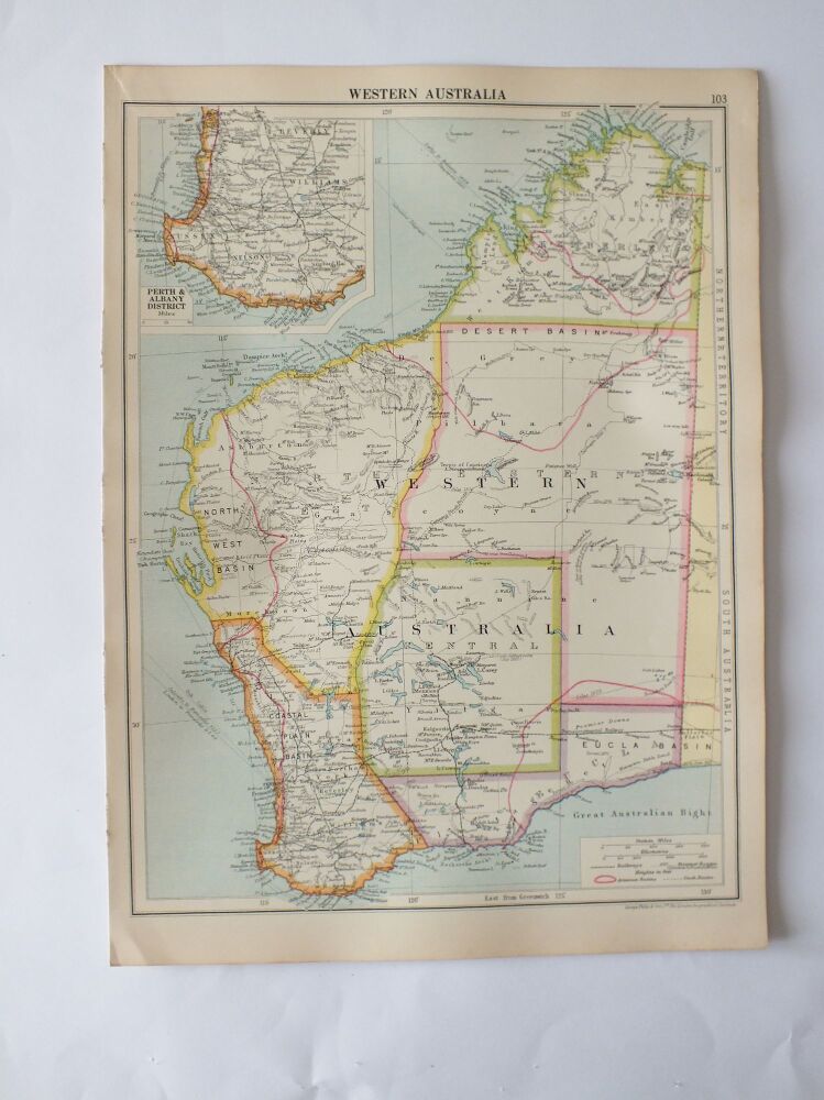 Cassells New Atlas (5th Edition-May 1930)-Sheets 103/105-Western Australia-The Dominion of New Zealand (Folded Double Sheet)