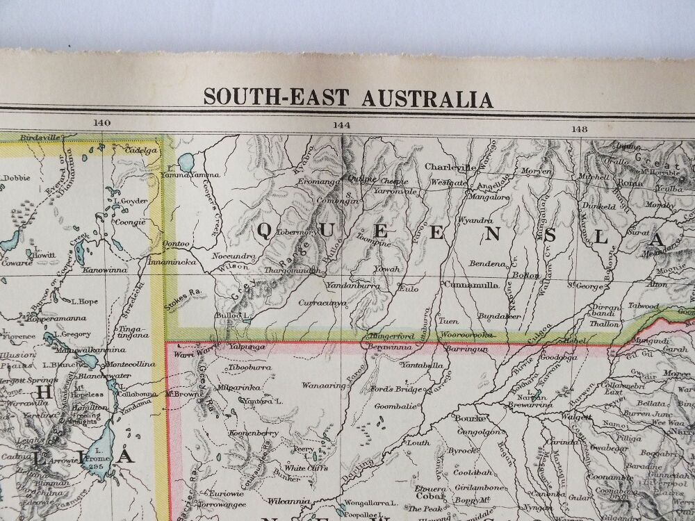 Southeast Australia With Tasmania Inset-1930s Map Print
