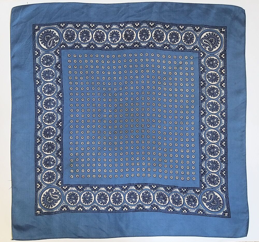 Vintage Paisley Pattern Pocket Square Handkerchief-17x17 Inches
