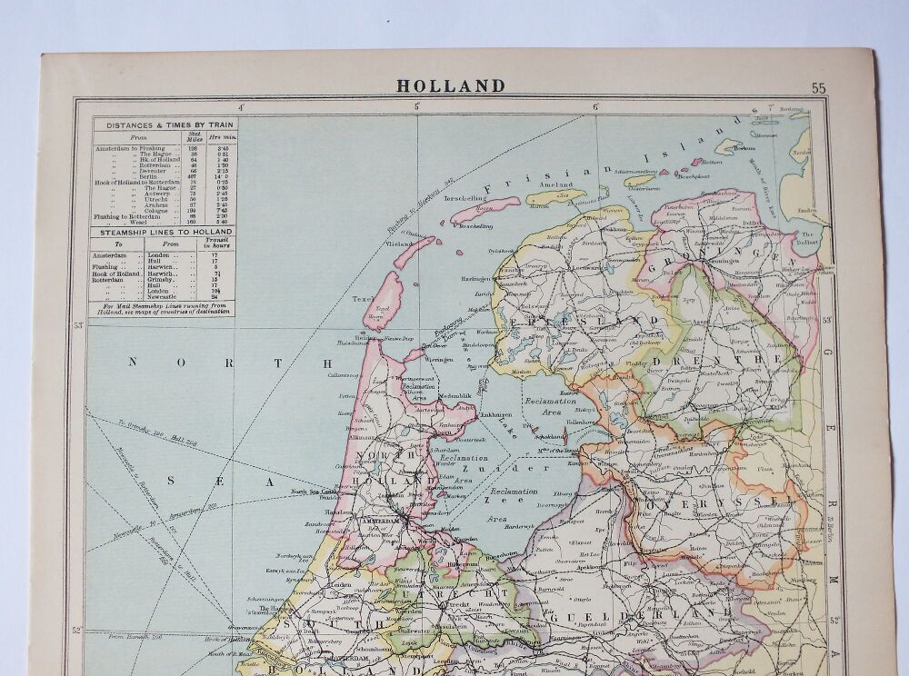 Map of Holland or The Alps and Switzerland-Prints From Cassells New Atlas May 1930