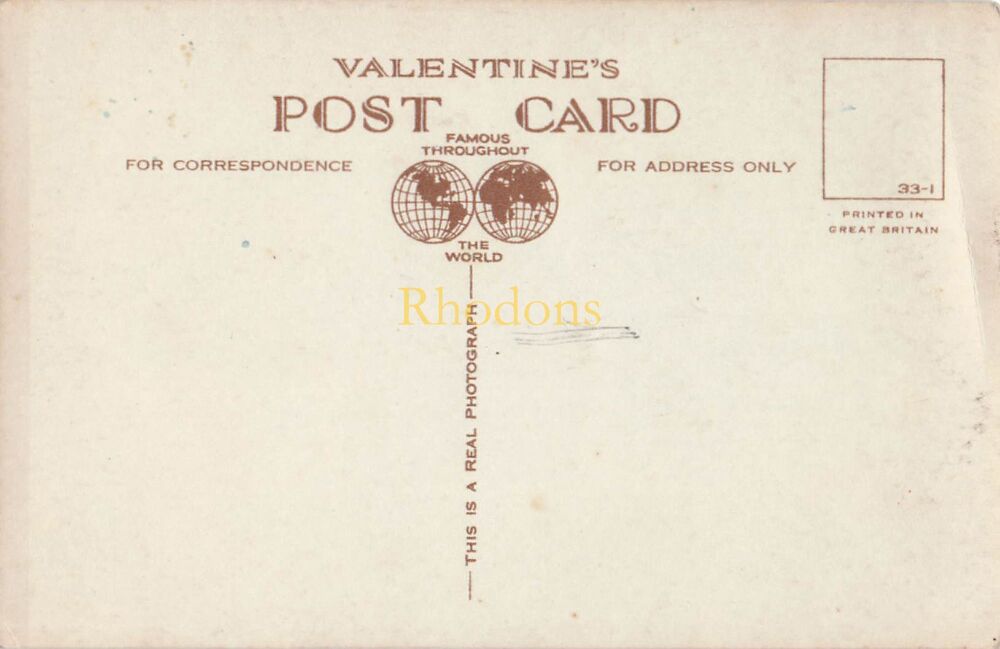 Scotland Postcard-Peebles From West-Mid Century Vintage Valentines Real Photo #19109