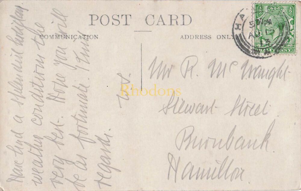 Scotland Postcard-Albert Bridge, Hawick, Scottish Borders-Early 1900s Photo View