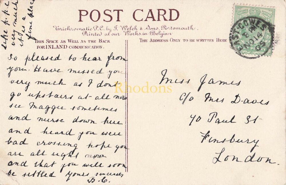 Isle of Wight Postcard-Osborne House, IOW-The Dining Room-Edwardian Photo View By J Welch & Sons Portsmouth