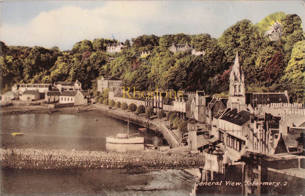 Scotland Postcard-Tobermory, Isle of Mull, General View-1960s M&L National Series