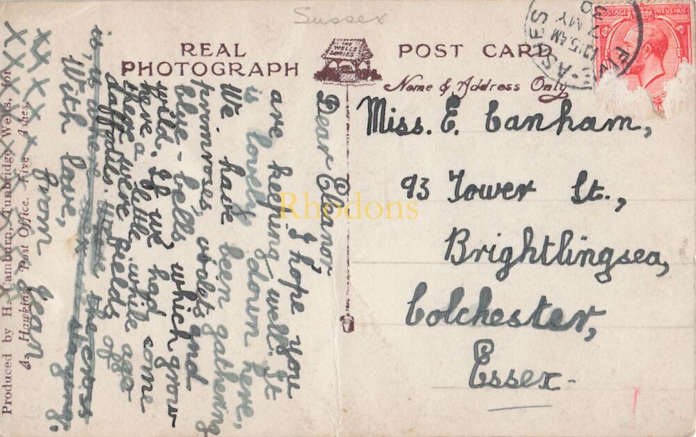 Sussex Postcard-The Twitton, Five Ashes, Sussex-Circa 1930s Wells Series Real Photo PC