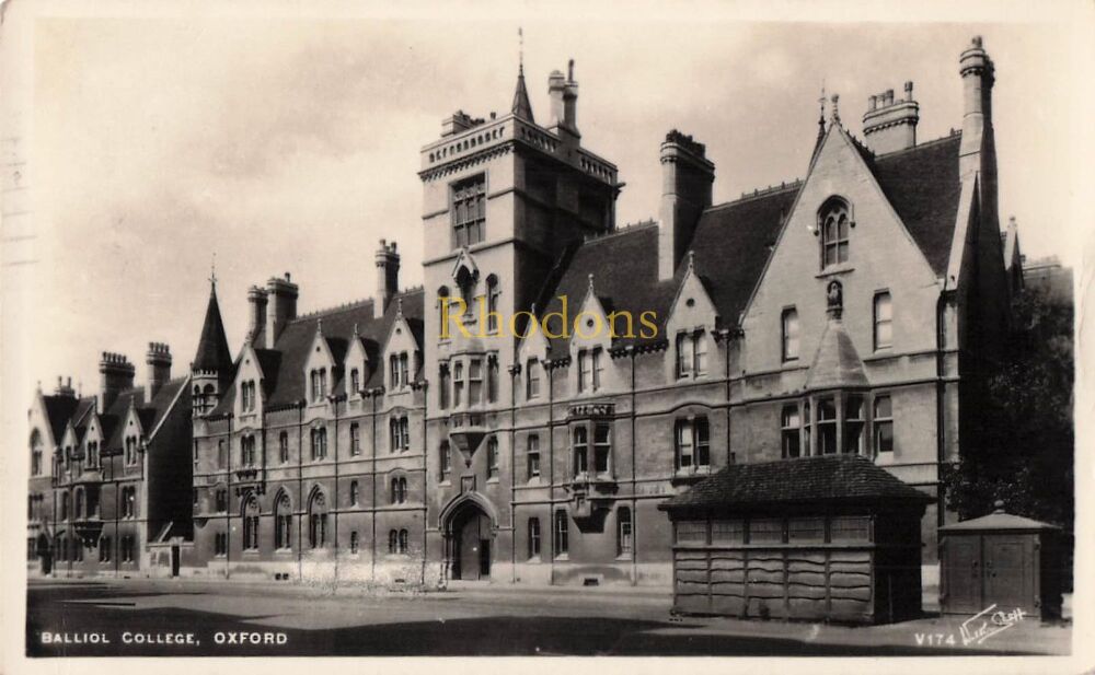 Oxford Postcard-Balliol College-1950s Walter Scott, Bradford Photo View PC