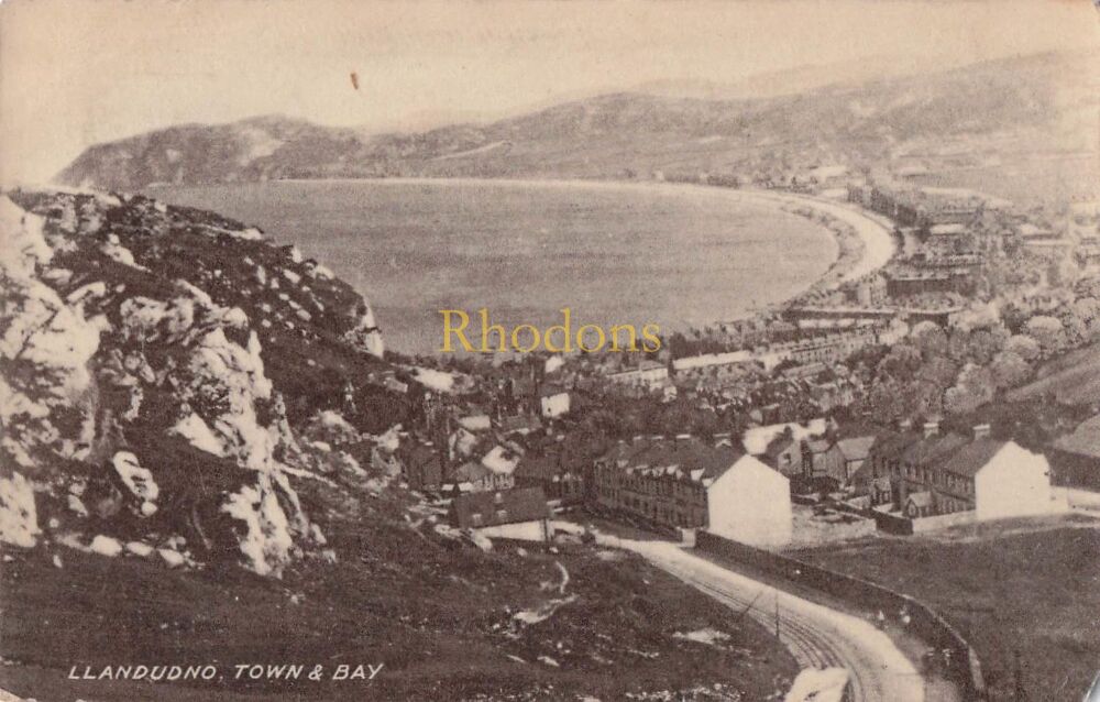 Wales Postcard-Llandudno Town and Bay-Early 1900s Photo PC-Philco Series No 2700