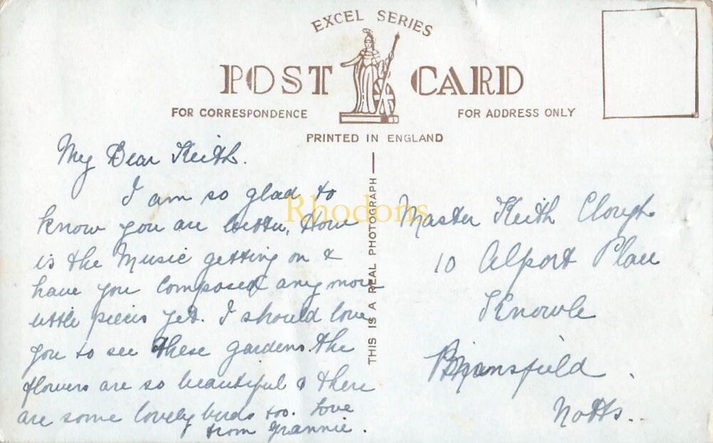 Lancashire Postcard-Rose Garden, Hesketh Park, Southport-Excel Series