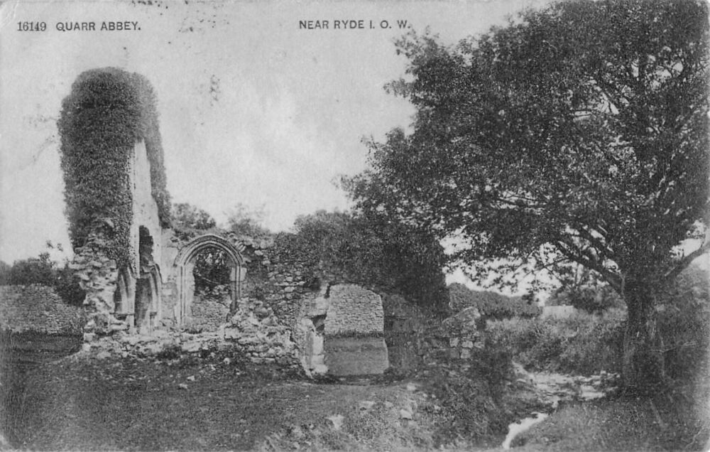 Isle of Wight Postcard-Quarr Abbey Near Ryde IOW-Early 1900s | Miss JAMES / Col KILKELLY, 1905