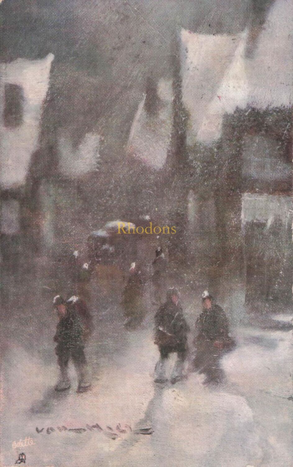 Raphael Tuck Postcard-Edwardian Tucks Oilette Art PC-Snowbound #7154 | Mrs 