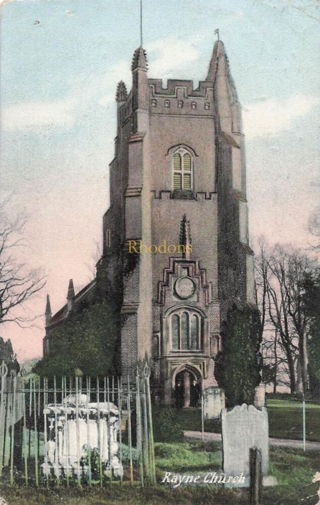 Essex Postcard- Rayne Church, Rayne, Braintree, Essex-Early 1900s Adams PC | Miss GREEN / Keddies, Southend