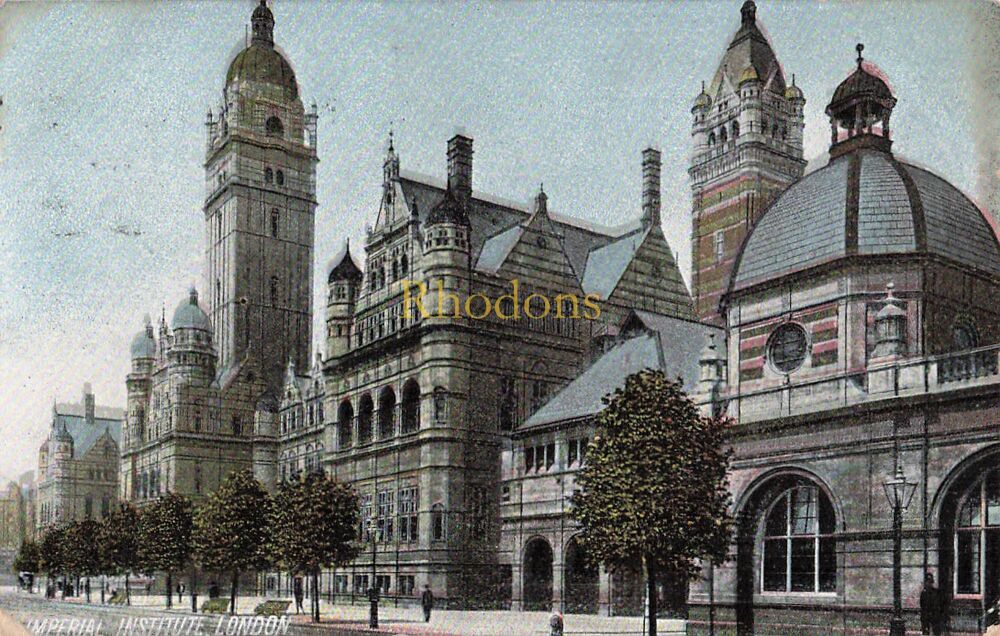 London Postcard-Imperial Institute, London-Early 1900s | Miss JAMES, High Barnet, Herts. 1906