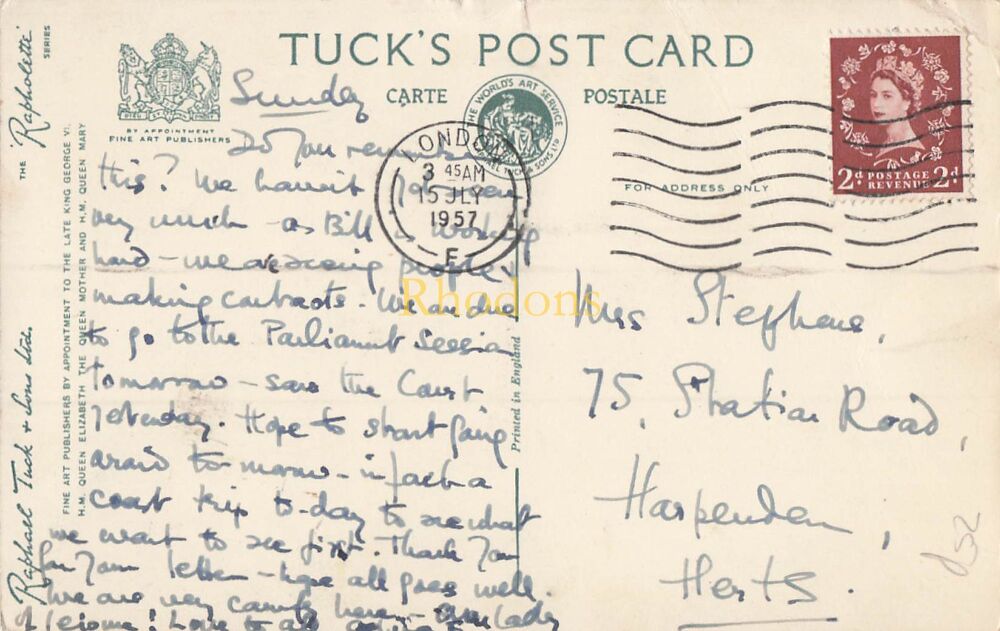 Jersey C.I. Postcard-St Catherines Bay, Jersey Channel Islands-1950s Tucks Rapholette Series