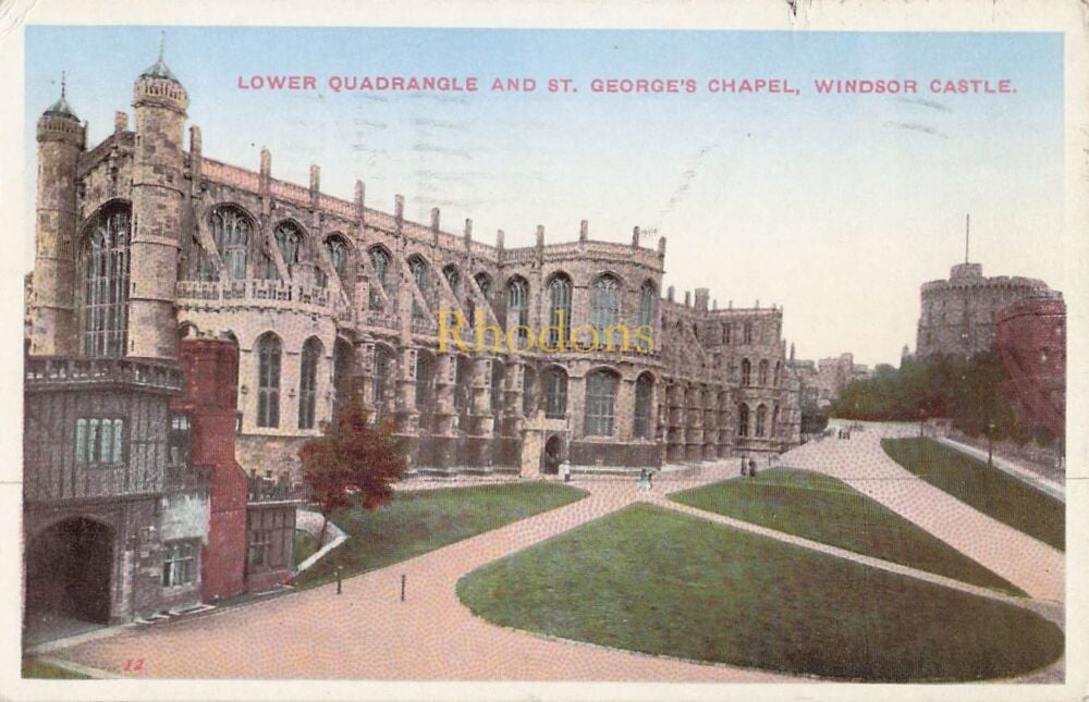 Genealogy Postcard-Mrs Doris HUNT, Annandale Road, Greenwich, London SE10 | Windosr Castle PC