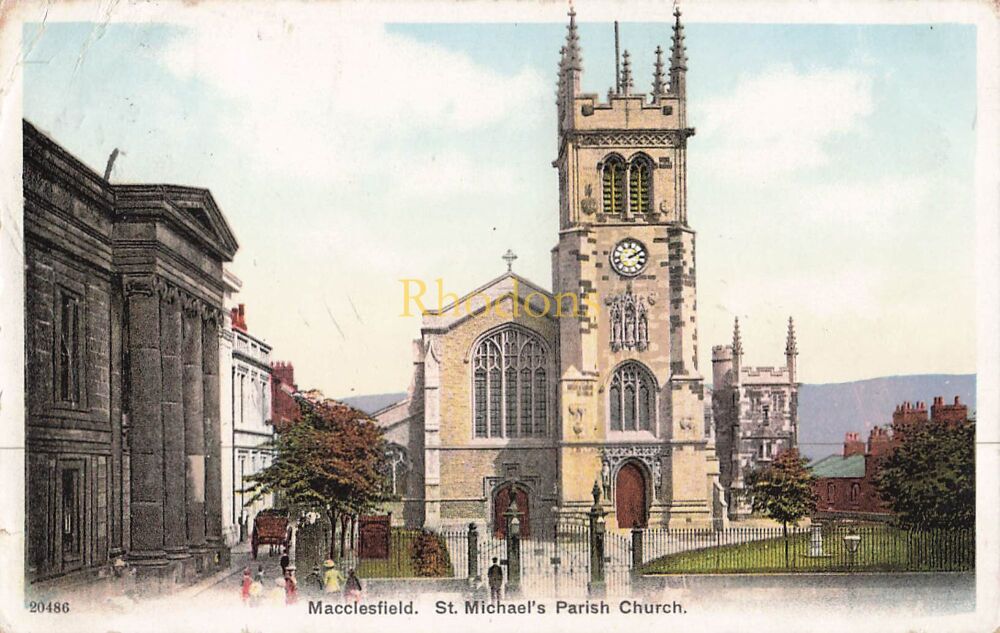 Genealogy Postcard-Mrs MILTON, Pelham Street, Brighton, July 1905 | Macclesfield- St Michaels Parish Church
