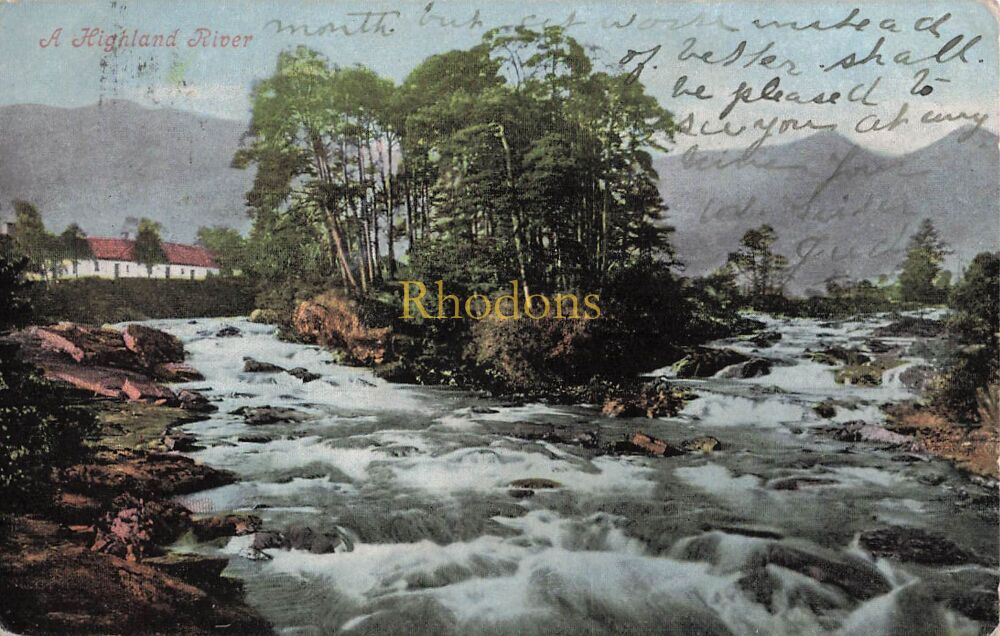 Genealogy Postcard-Miss L SKINNER The Lothians Hadley Woods, Middlesex, 1905