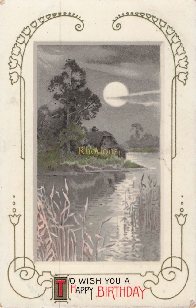 Genealogy Postcard-Miss CORNELL, St Johns Wood, London NW 1909 | Wildt & Kray Birthday Greetings PC