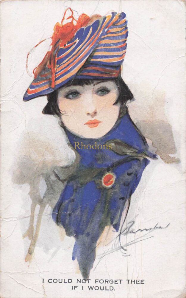 Genealogy Postcard-Mrs TAYLOR, Bank House, Rochford, Essex 1918 | Inter Art Co Artistique Series PC