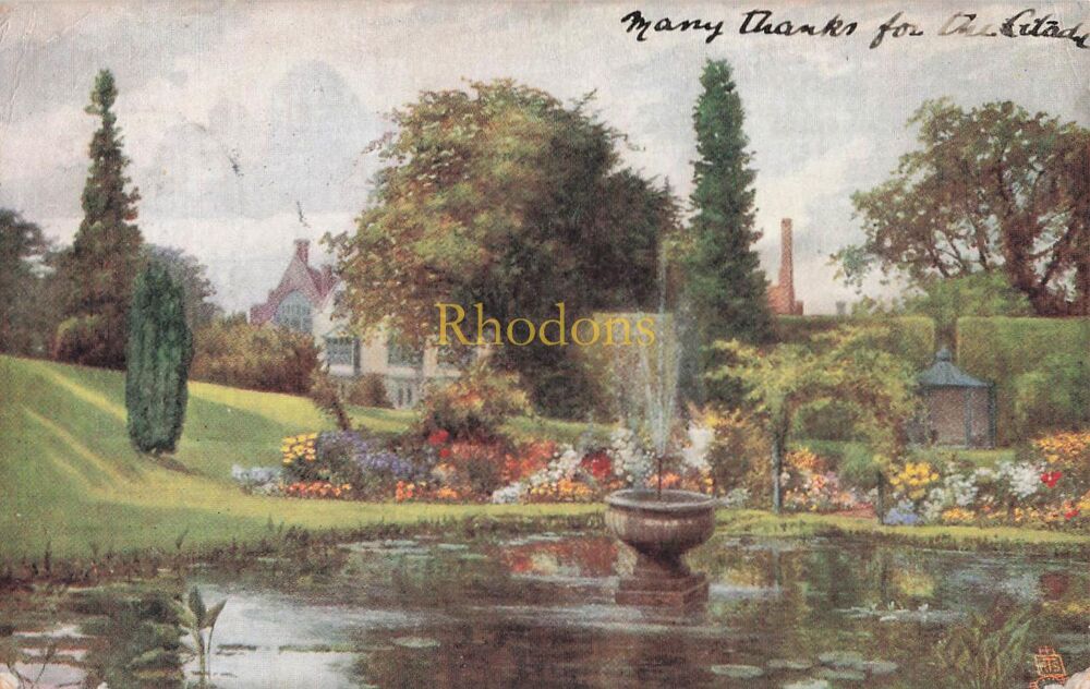 Genealogy Postcard-Cpl A NORTHEAST, M M Police, Main Barracks. Abbasich, Egypt 1905 | The Garden Knole, Tucks Oilette PC