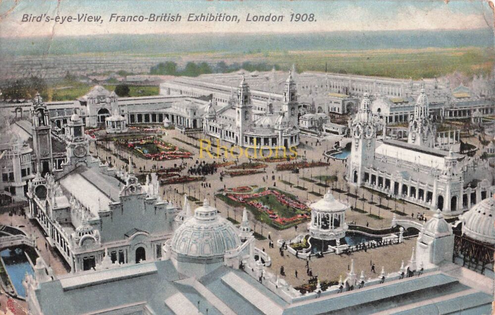 Genealogy Postcard-Mrs A H  NORTHEAST, M M Police, Gymnasium Barracks. Abbassiyeh, Egypt 1908 | The Franco British Exhibition, Tucks PC
