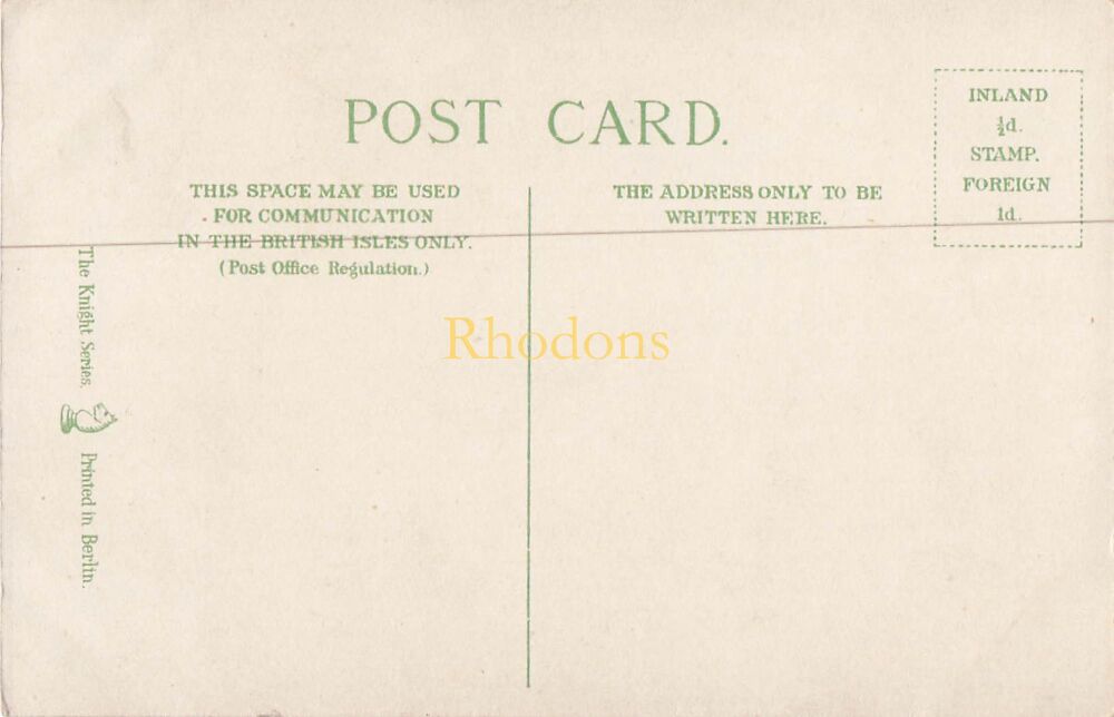 Art Postcard-The Guardian Angel-The Knight Series PC No 1355