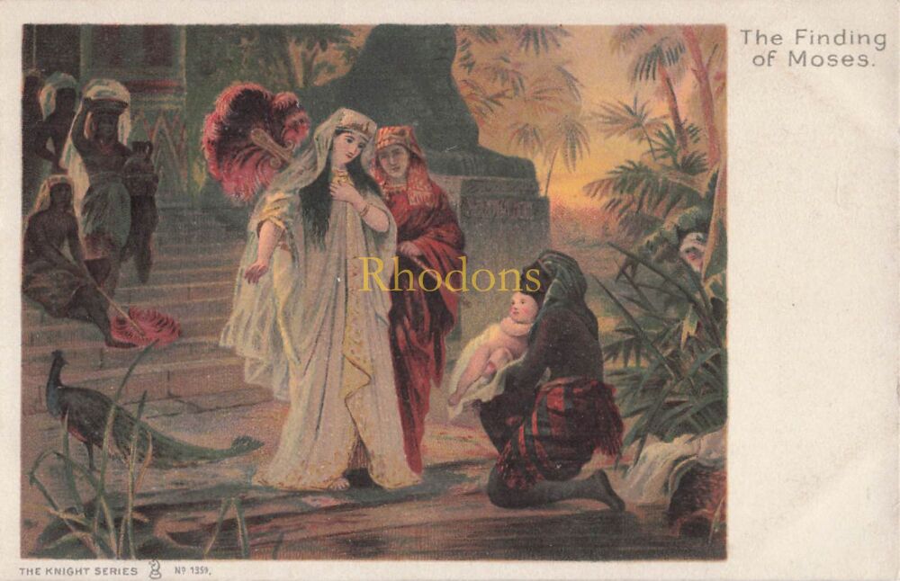 Art Postcard-The Finding of Moses - The Knight Series PC No 1359