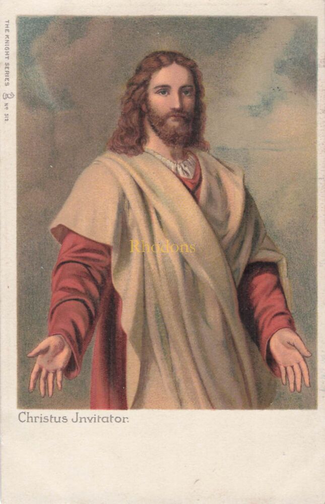 Art Postcard-Christus Jnvitator-The Knight Series PC No 312