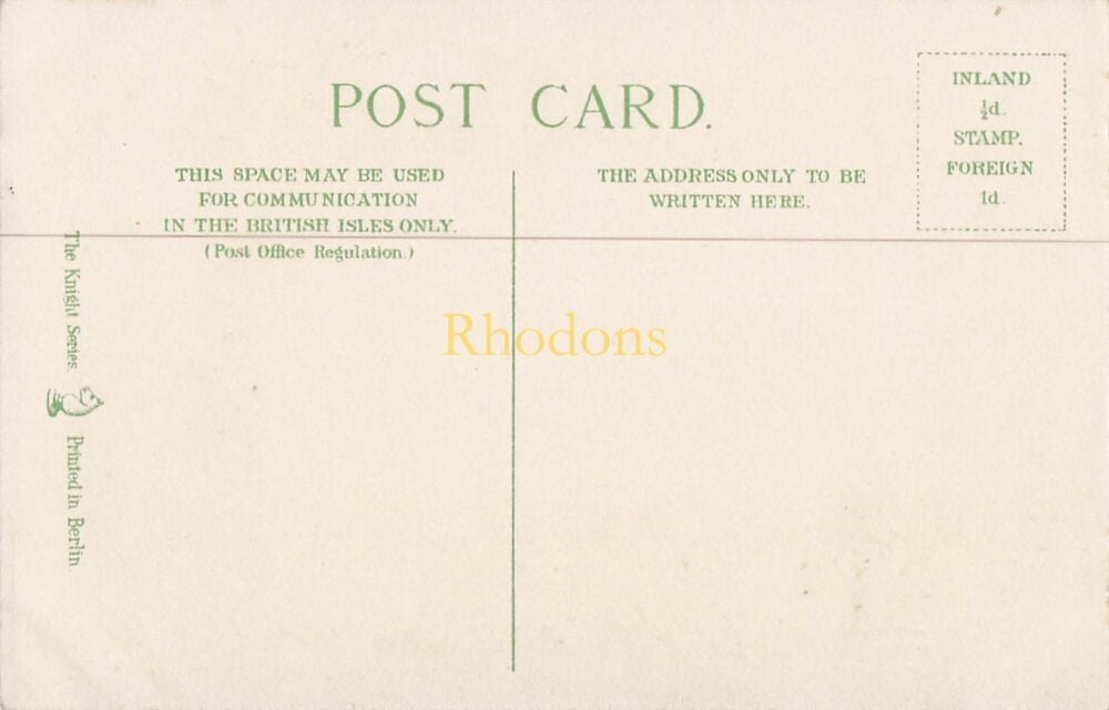 Art Postcard-Joseph and Mary With Jesus-The Knight Series PC No 310