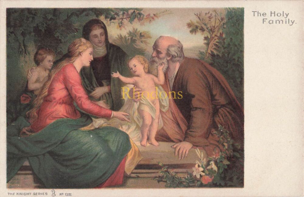 Art Postcard-The Holy Family-The Knight Series PC No 1357