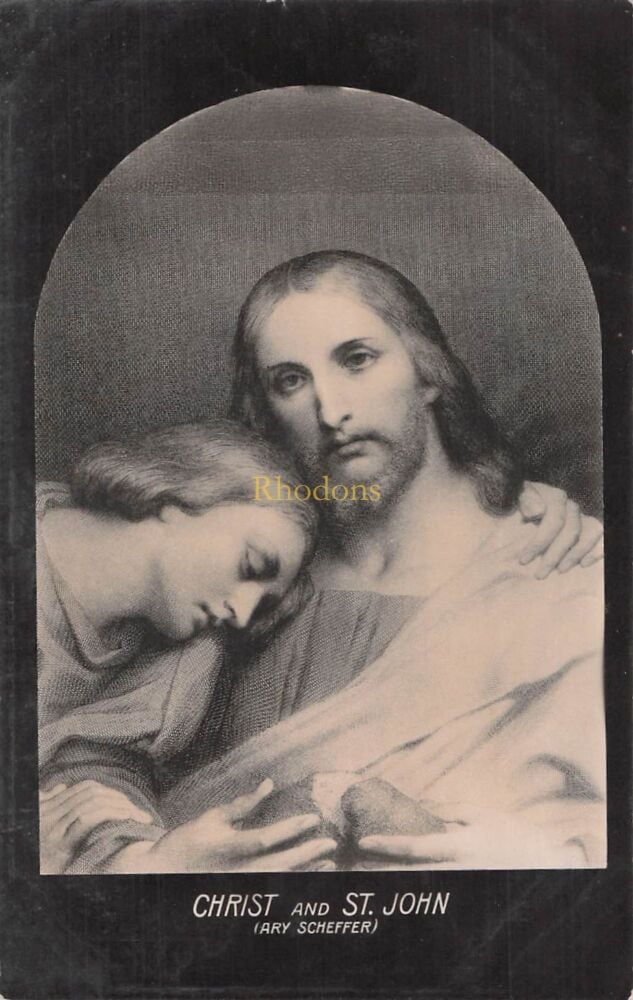 Art Postcard-Wildt & Kray London Series 777-Christ and St John, (Ary Scheffer)-Early 1900s