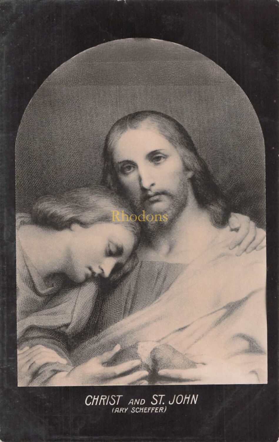Art Postcard-Wildt & Kray London Series 777-Christ and St John, (Ary Scheff