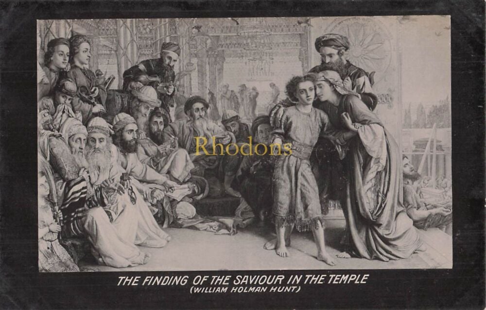 Art Postcard- Wildt & Kray London Series 727 - The Finding Of The Saviour In The Temple (William Holman Hunt)-Early 1900s