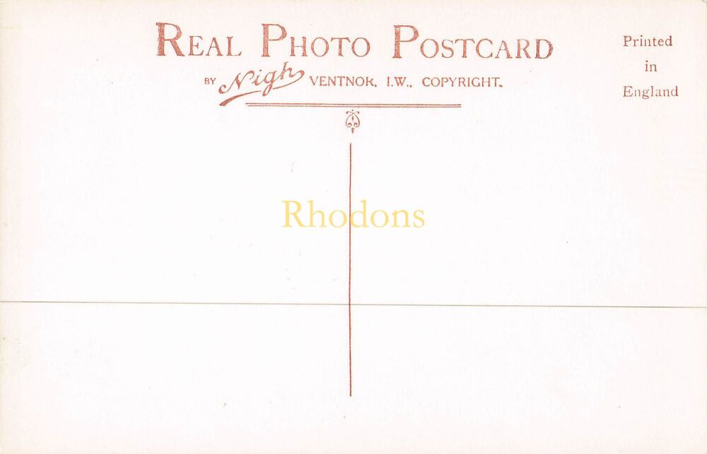 Isle of Wight Postcard-The Espalnade, Pier and Shanklin Bay, Sandown IOW-Early 1900s Nigh RPPC