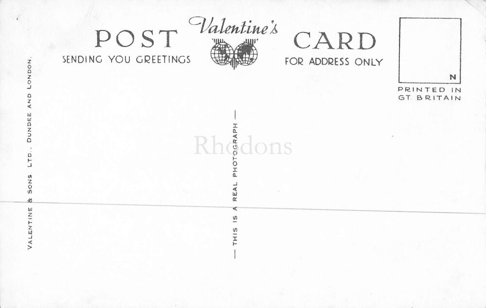 Scotland Postcard-North Berwick From The Air-Scottish Daily Mail Photo-Valentines Series