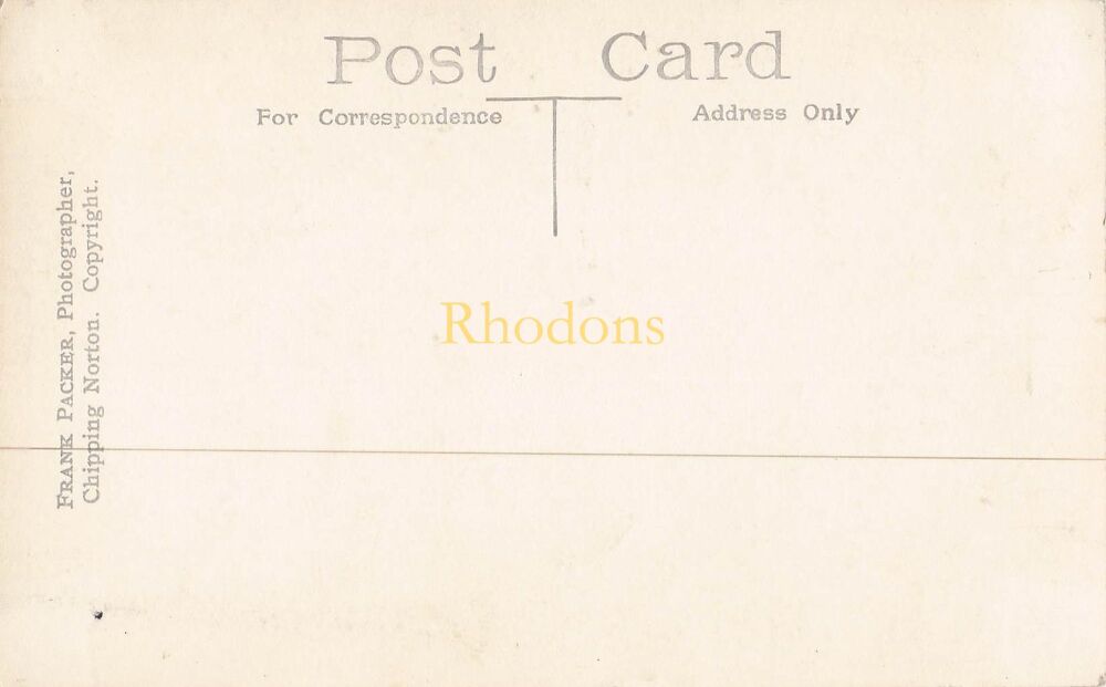 Gloucestershire Postcard-Stow on the Wold- The Cotswold Hills-RPPC-Local Photographer-Frank Packer Chipping Norton