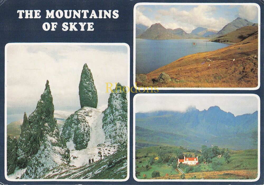 Scotland Postcard-The Mountains of Sky-Circa 1980s Multiview Colour Photo PC
