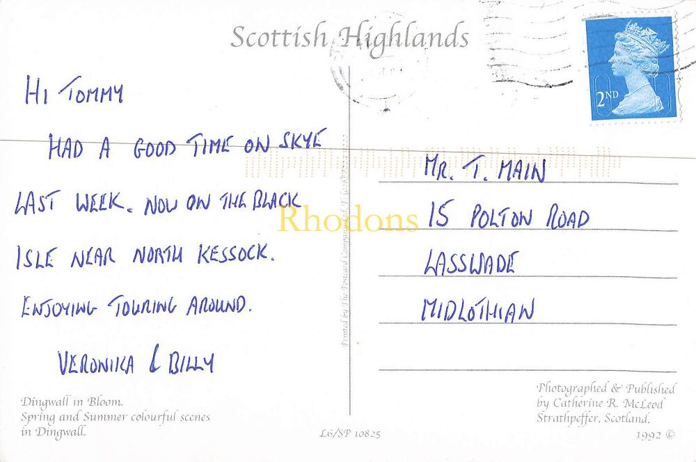 Scotland Postcard-Dingwall In Bloom-Scottish Highlands-Circa 1980s Multiview Colour Photo PC